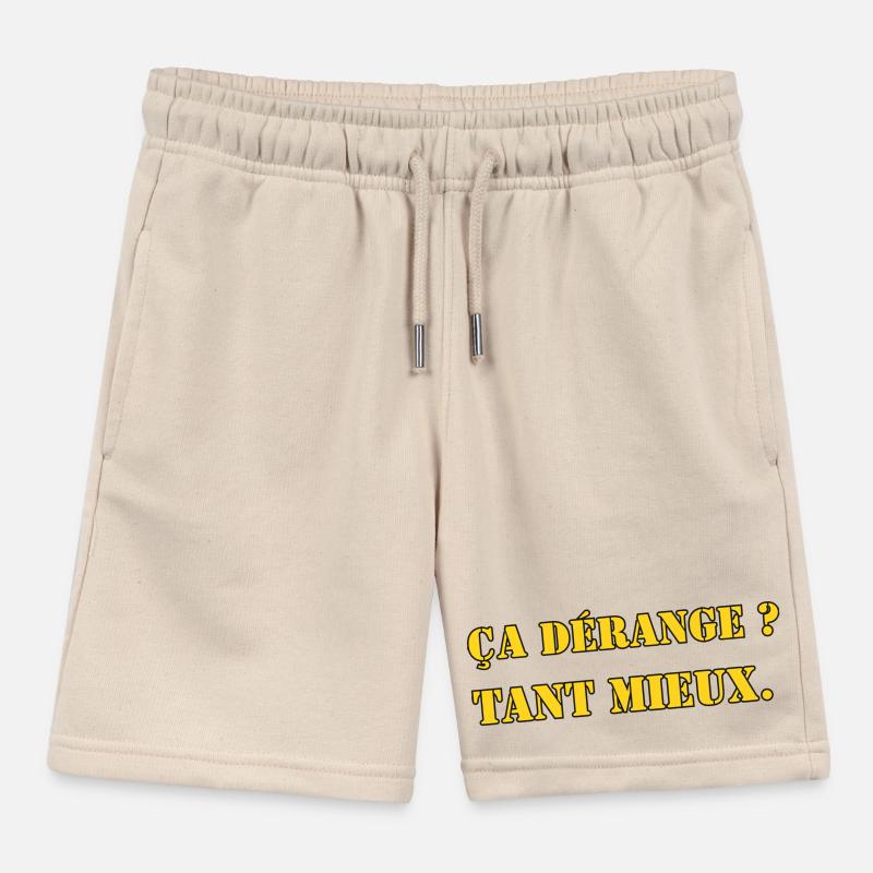 DOES IT DISTURB? GOOD. Kids Organic Sweat Shorts by Stanley/Stella