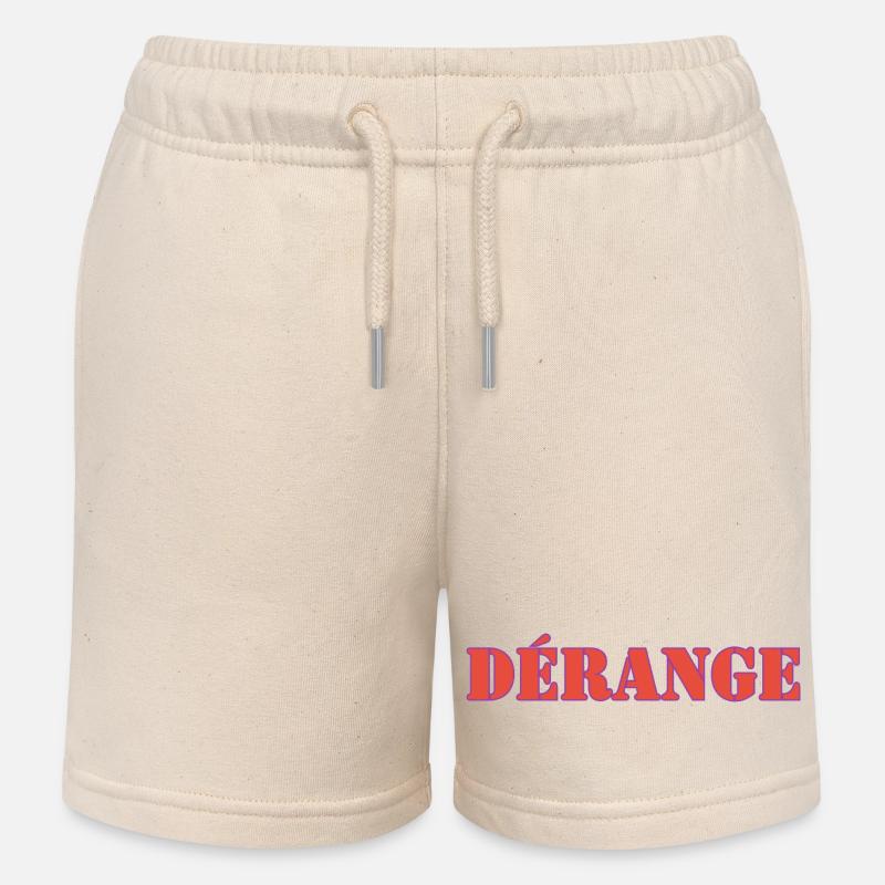 DÉRANGE - Short de jogging enfant bio Stanley/Stella - écru doux
