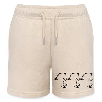 Tölter Trio - Short de jogging enfant bio Stanley/Stella - écru doux - Devant