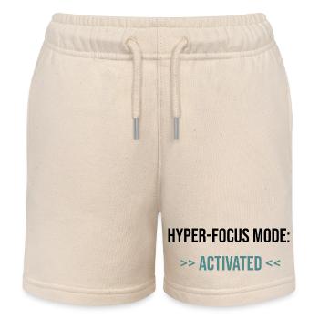 Hyper-Focus Mode: Activated - Statement - Kinder Organic Joggingshorts Mini Bolter von Stanley/Stella - Natur - Vorne