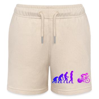 Attention aux fans de vélo de route, déclaration simple - Short de jogging enfant bio Stanley/Stella - écru doux - Devant