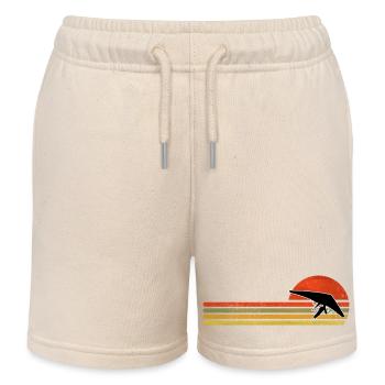 Deltaplane rétro vintage - Short de jogging enfant bio Stanley/Stella - écru doux - Devant