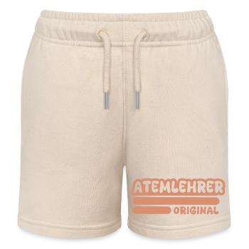Gift for Breathing Instructor - Kids Organic Sweat Shorts by Stanley/Stella - soft Ecru - Front