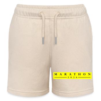 Marathon 2026 - Kinder Organic Joggingshorts Mini Bolter von Stanley/Stella - Natur - Vorne