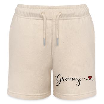 Grand-mère - Short de jogging enfant bio Stanley/Stella - écru doux - Devant