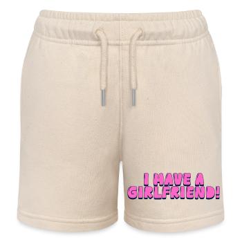 Ich habe eine Freundin! - Kinder Organic Joggingshorts Mini Bolter von Stanley/Stella - Natur - Vorne