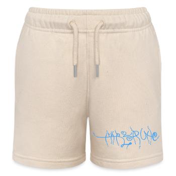 Souvenir artistique bleu de Karlsruhe - Short de jogging enfant bio Stanley/Stella - écru doux - Devant