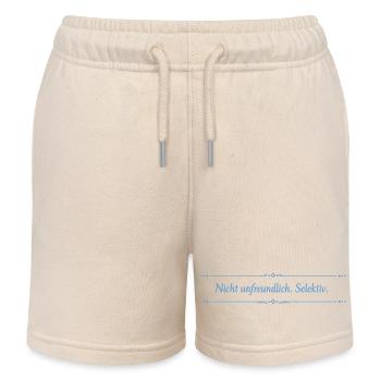 Nicht unfreundlich Selektiv Typo-Print - Kinder Organic Joggingshorts Mini Bolter von Stanley/Stella - Natur - Vorne