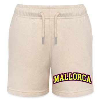 Mallorca Schriftzug - Kinder Organic Joggingshorts Mini Bolter von Stanley/Stella - Natur - Vorne
