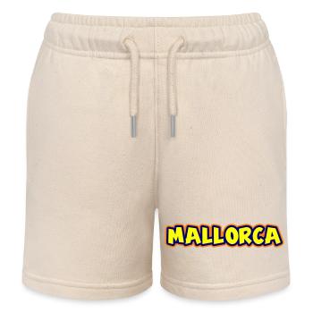Mallorca Schriftzug - Kinder Organic Joggingshorts Mini Bolter von Stanley/Stella - Natur - Vorne