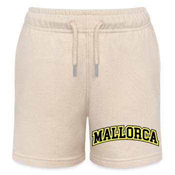 Mallorca Schriftzug - Kinder Organic Joggingshorts Mini Bolter von Stanley/Stella - Natur - Vorne