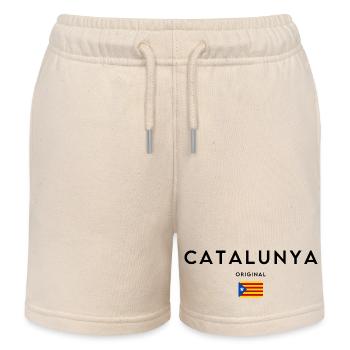 Katalanischer Stolz, minimalistisches, elegantes Design - Kinder Organic Joggingshorts Mini Bolter von Stanley/Stella - Natur - Vorne