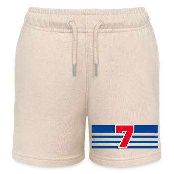 Number 7 France - Kids Organic Sweat Shorts by Stanley/Stella - soft Ecru - Front