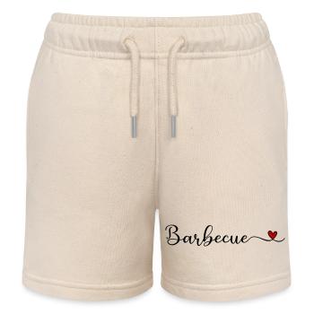 Barbecue-süßes Typografie-Design mit Herz - Kinder Organic Joggingshorts Mini Bolter von Stanley/Stella - Natur - Vorne