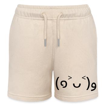 Anfeuerndes Emote (๑˃ᴗ˂)ﻭ gute Laune - Kinder Organic Joggingshorts Mini Bolter von Stanley/Stella - Natur - Vorne