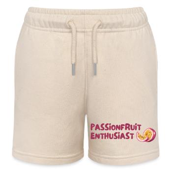 Passionsfrucht Enthusiast - Kinder Organic Joggingshorts Mini Bolter von Stanley/Stella - Natur - Vorne
