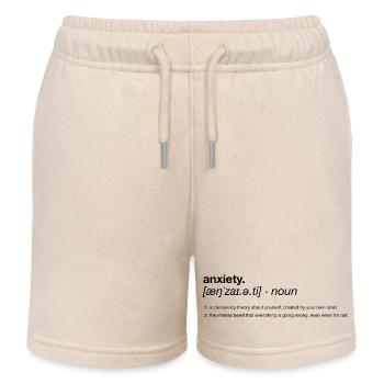 Definition of anxiety - Kids Organic Sweat Shorts by Stanley/Stella - soft Ecru - Front
