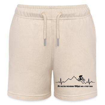 ECG VTT, battement de cœur Saut en VTT - Short de jogging enfant bio Stanley/Stella - écru doux - Devant