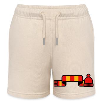 Fan scarf cap stadium logo - Kids Organic Sweat Shorts by Stanley/Stella - soft Ecru - Front