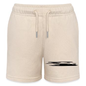Klecks Strich Streifen Marker TOP (Vectorgraphic) - Kinder Organic Joggingshorts Mini Bolter von Stanley/Stella - Natur - Vorne