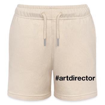 DIRECTEUR ARTISTIQUE Hashtag - Short de jogging enfant bio Stanley/Stella - écru doux - Devant
