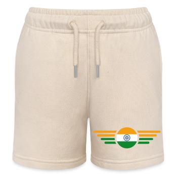 Ich liebe Indien, Stil Design T-Shirt - Kinder Organic Joggingshorts Mini Bolter von Stanley/Stella - Natur - Vorne