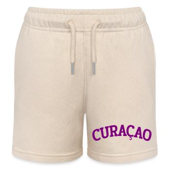 Curacao - Est 1499 - Dutch Caribbean - Karibik - Kids Organic Sweat Shorts by Stanley/Stella - soft Ecru - Front