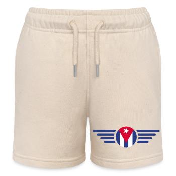 J’aime Cuba, T-shirt design de style élégance - Short de jogging enfant bio Stanley/Stella - écru doux - Devant