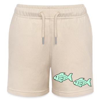 fish2 - Kinder Organic Joggingshorts Mini Bolter von Stanley/Stella - Natur - Vorne