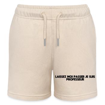Laissez-Moi passer, je suis professeur - Short de jogging enfant bio Stanley/Stella - écru doux - Devant