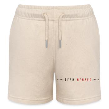 Team Mitglied Linie - Kinder Organic Joggingshorts Mini Bolter von Stanley/Stella - Natur - Vorne