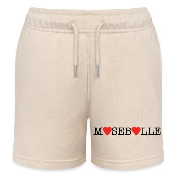 Mosebolle - Short de jogging enfant bio Stanley/Stella - écru doux - Devant