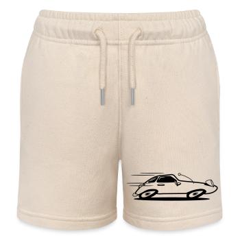 sportwagen Auto Wagen Fahrzeug schnell - Kinder Organic Joggingshorts Mini Bolter von Stanley/Stella - Natur - Vorne