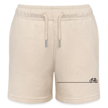 bicycle - Kids Organic Sweat Shorts by Stanley/Stella - soft Ecru - Front