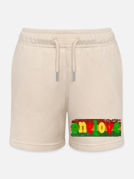 One Love - Kinder Organic Joggingshorts Mini Bolter von Stanley/Stella - Natur