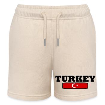 Turkey - Kids Organic Sweat Shorts by Stanley/Stella - soft Ecru - Front