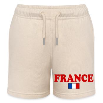 France - Short de jogging enfant bio Stanley/Stella - écru doux - Devant