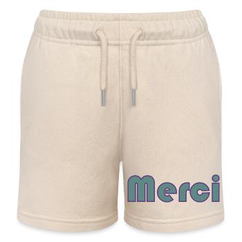 GELIEBTE. MEISTER. VIELEN DANK. DANKE, HERRIN. MEISTER - Kinder Organic Joggingshorts Mini Bolter von Stanley/Stella - Natur - Vorne