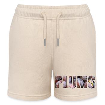 Plums - Kids Organic Sweat Shorts by Stanley/Stella - soft Ecru - Front