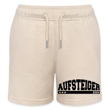 Aufsteiger 2024 Aufstieg Fußball Handball - Kinder Organic Joggingshorts Mini Bolter von Stanley/Stella - Natur - Vorne