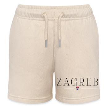 Zagreb, Croatie Style Design T-Shirt - Short de jogging enfant bio Stanley/Stella - écru doux - Devant