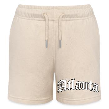 Logo Atlanta : Design gothique au style urbain - Short de jogging enfant bio Stanley/Stella - écru doux - Devant