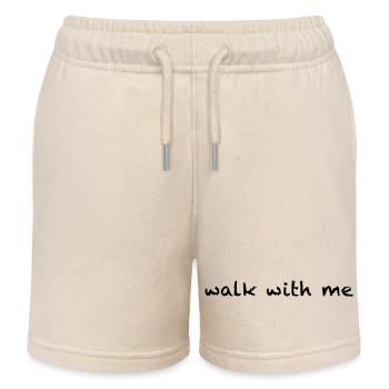 Marche avec moi - Short de jogging enfant bio Stanley/Stella - écru doux - Devant