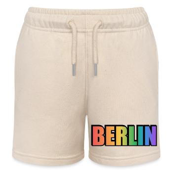 Schwules Berlin - Kinder Organic Joggingshorts Mini Bolter von Stanley/Stella - Natur - Vorne