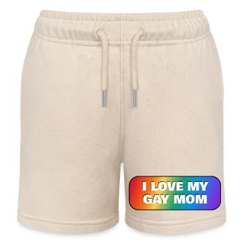 Ich liebe meine schwule Mutter - Kinder Organic Joggingshorts Mini Bolter von Stanley/Stella - Natur - Vorne