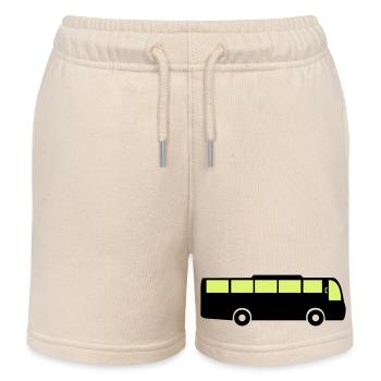 bus - Short de jogging enfant bio Stanley/Stella - écru doux - Devant