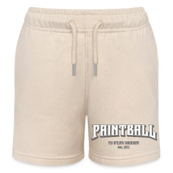 Paintball, pro athlete community est 1981 Stylised - Kids Organic Sweat Shorts by Stanley/Stella - soft Ecru - Front