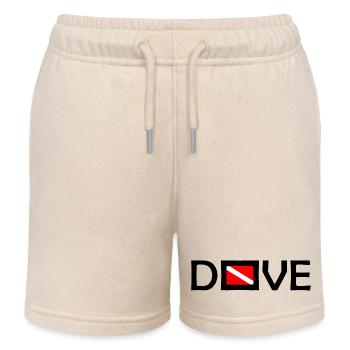 Dive Diver Down Flag Scuba Diving Taucher Tauchen - Kinder Organic Joggingshorts Mini Bolter von Stanley/Stella - Natur - Vorne