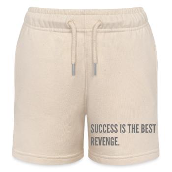 Success is the best revenge. - Kids Organic Sweat Shorts by Stanley/Stella - soft Ecru - Front