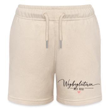 Wegbegleiterin mit Herz - Kinder Organic Joggingshorts Mini Bolter von Stanley/Stella - Natur - Vorne